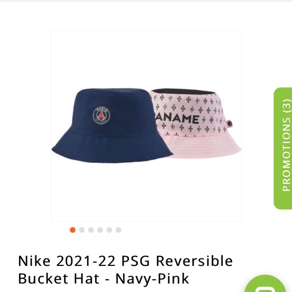 NIKE PSG Reversible Bucket Hat. BRAND NEW.